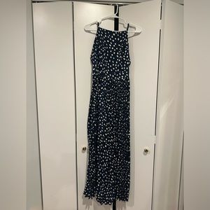 Polka Dot Navy Jumpsuit